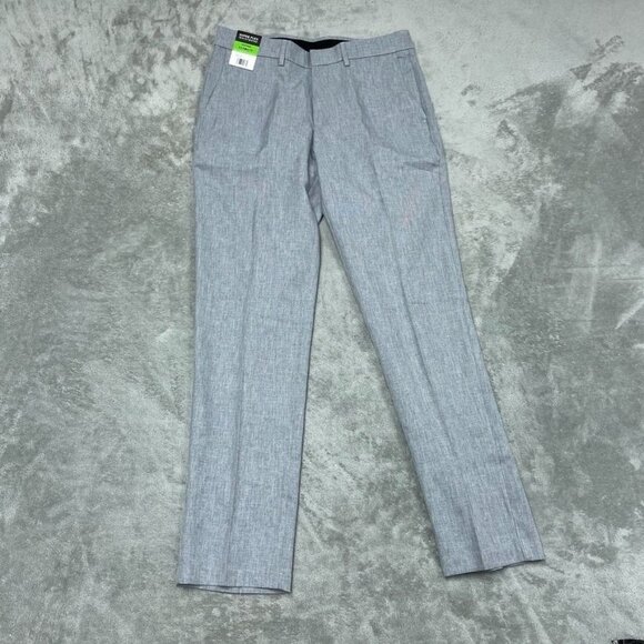 Haggar Mens Super Flex Gray Dress Pants 32x32 Repreve Stretch Waistband a0338 - Picture 1 of 10